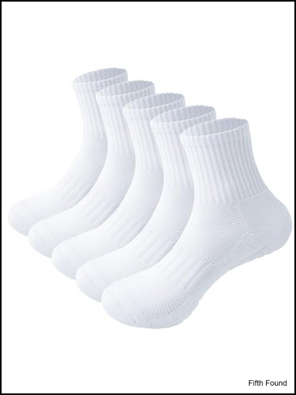 Unisex Athletic Thick Cushioned Mini Crew Cotton Socks for Running Hiking